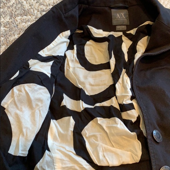 Armani Exchange Crop, Fitted Jacket - Picture 2 of 3